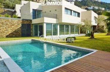 immobilier rosas: villa ref.2390, maison moderne, vue mer, plage à 400 m