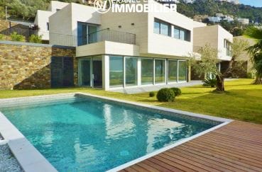 immobilier rosas: villa ref.2390, maison moderne, vue mer, plage à 400 m