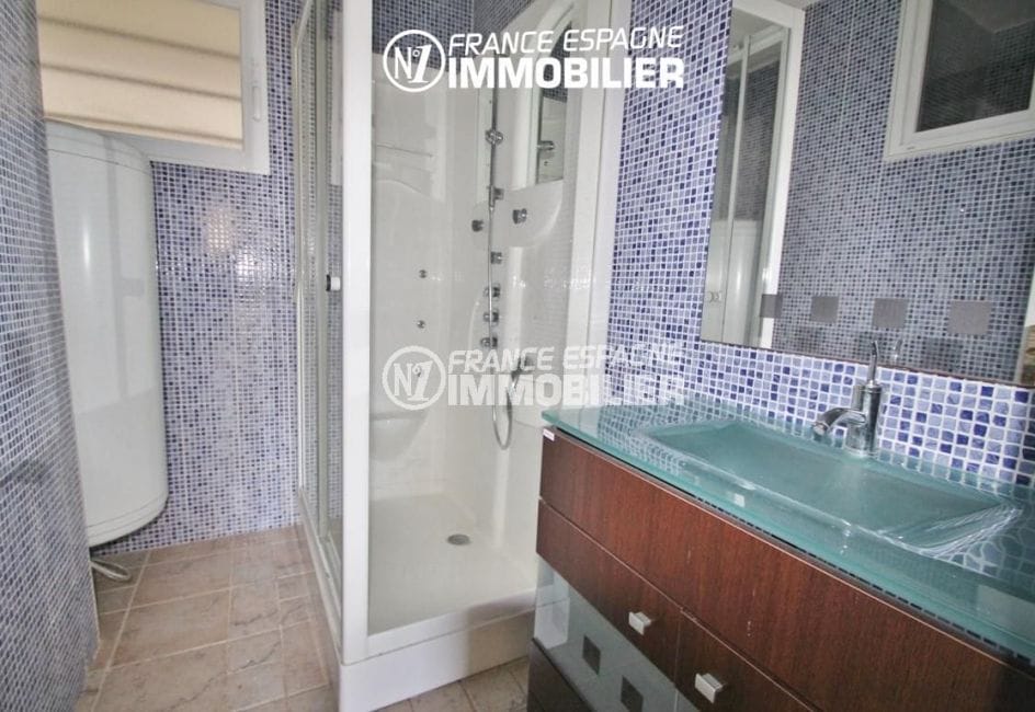 agence immobilière rosas: ref.2830, salle d'eau avec cabine douche balneo et vasque