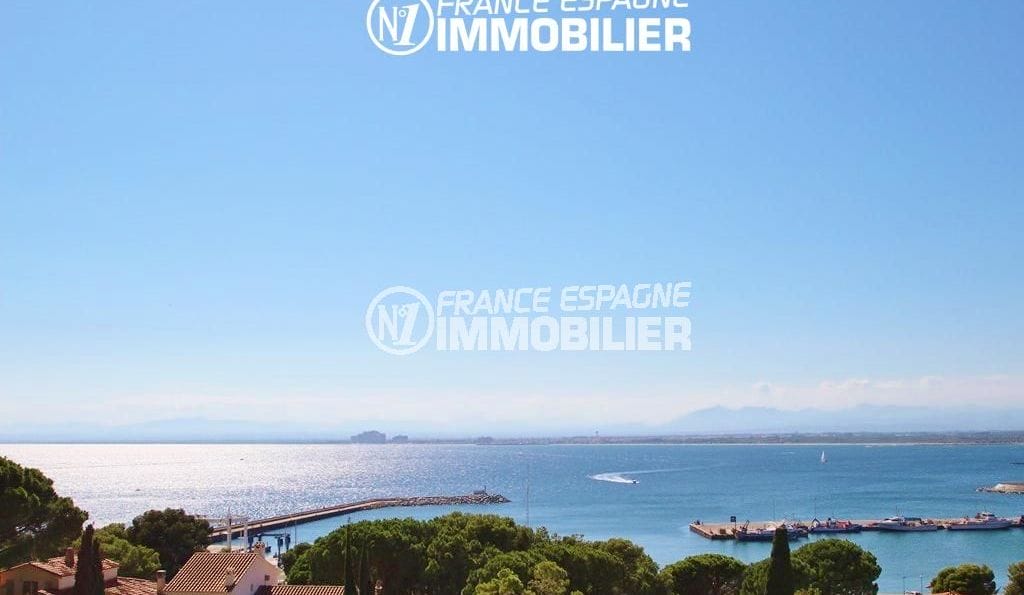 immo roses: villa ref.2392, landscape view from the house, sea and mountains