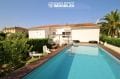 immobilier empuriabrava: belle villa de plein pied, piscine, jardin 400 m²