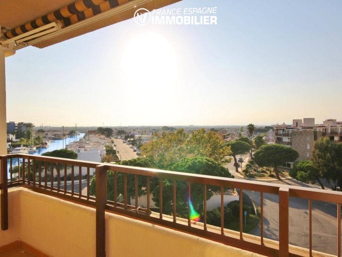 apartment for sale rosas, ref.3308, atico, terrace with canal view, near beach