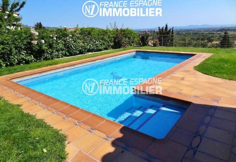 maison a vendre costa brava, ref.1803, solarium, piscine 8 x 4 m, jardin 1000 m²