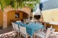 la costa brava: villa ref.3306, terrasse avec cuisine d'été et barbecue coin repas