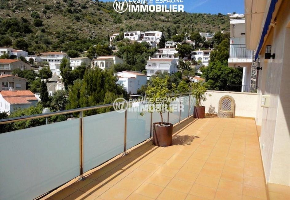 immobilier rosas espagne: villa ref.1031, aperçu de la terrasse vue dégagée