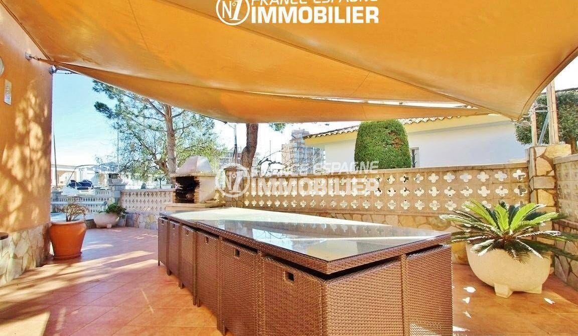 vente immobiliere rosas espagne: villa ref.2826, coin repas aménagé avec barbecue