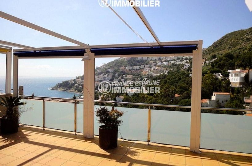 maison a vendre espagne, ref.1031, vue dégagée depuis la terrasse sur mer et montagnes