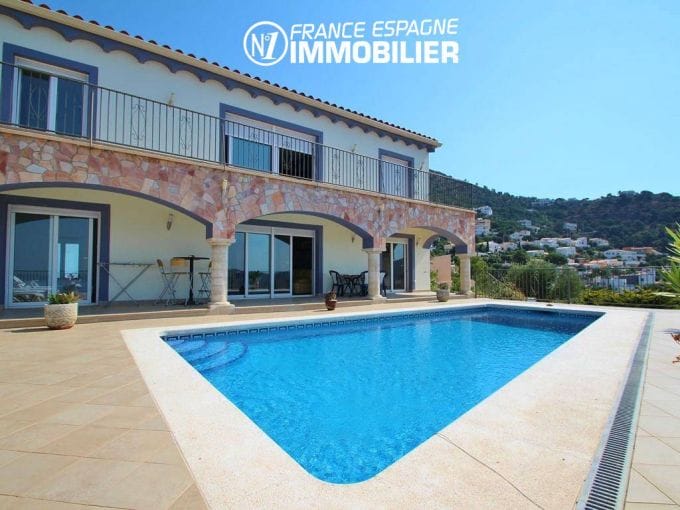 house for sale spain, ref.2435, sea view with independent apartment, pool and cellar