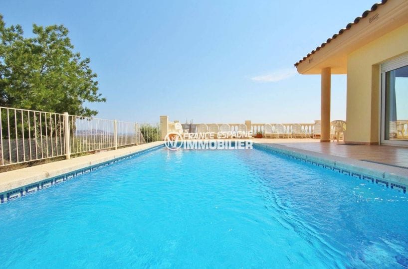 achat immobilier costa brava: villa ref.3501, vue plongeante sur la piscine