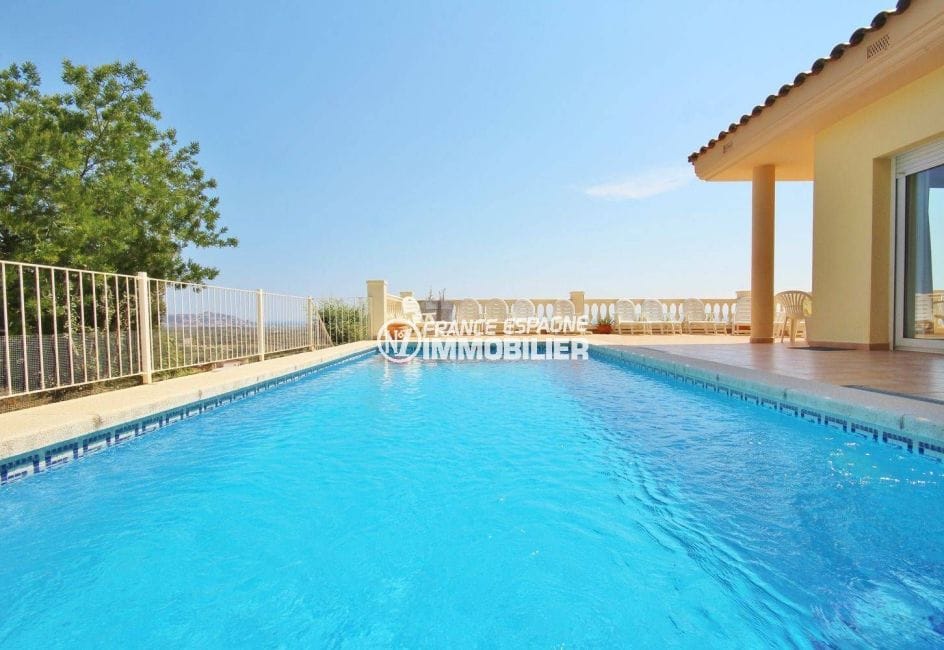 achat immobilier costa brava: villa ref.3501, vue plongeante sur la piscine
