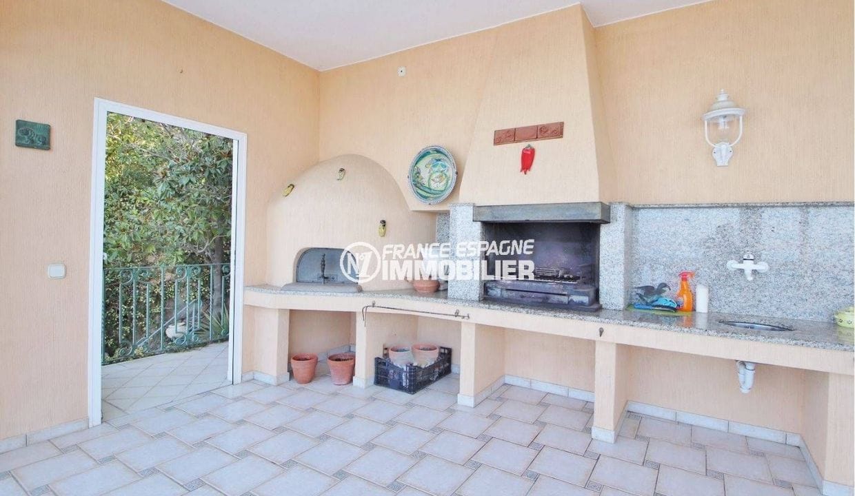 real estate costa brava: villa ref.3614, barbecue, pizza oven, summer kitchen