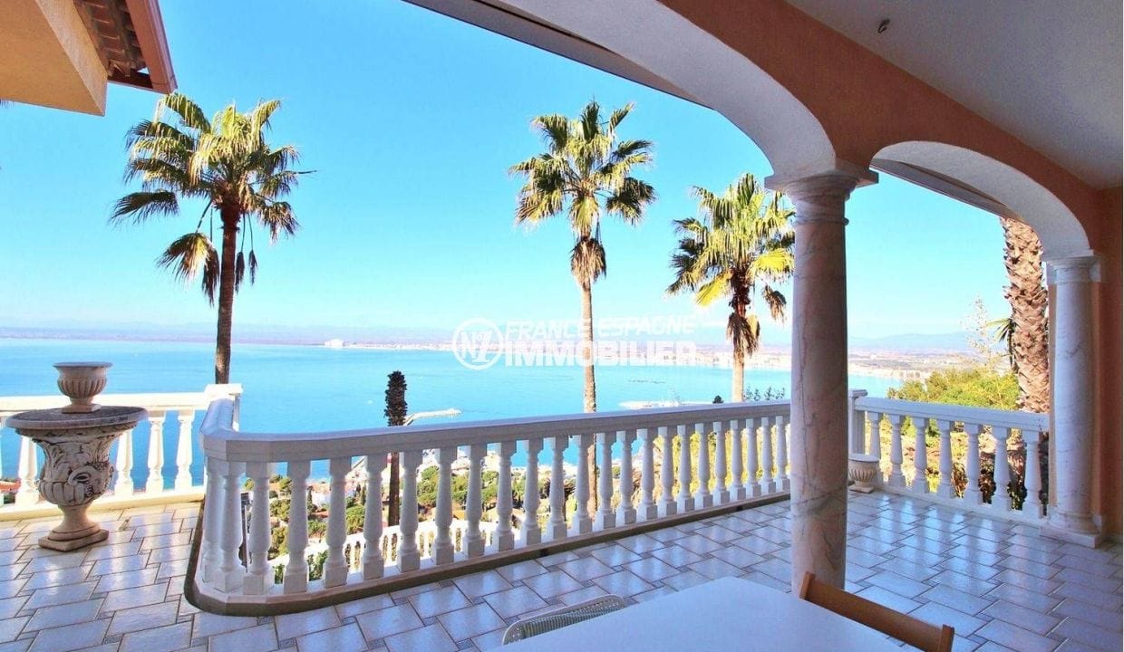 real estate costa brava: villa ref.3614, beautiful view from the terrace