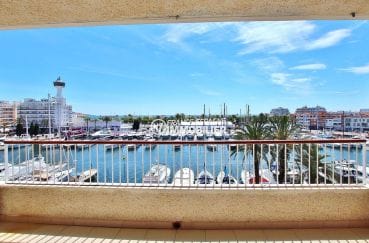 apartment empuriabrava, 81 m² with terrace sea and canal view