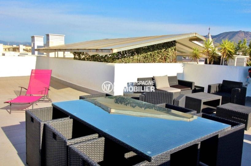 vente appartement rosas, ref.3694, vue mer, terrasse solarium 64 m²