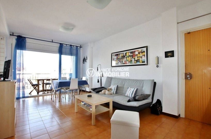 agence immobiliere francaise empuriabrava: terrasse 9 m² vue canal, 2 amarres