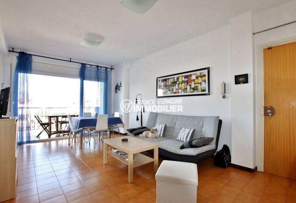 agence immobiliere francaise empuriabrava: terrasse 9 m² vue canal, 2 amarres