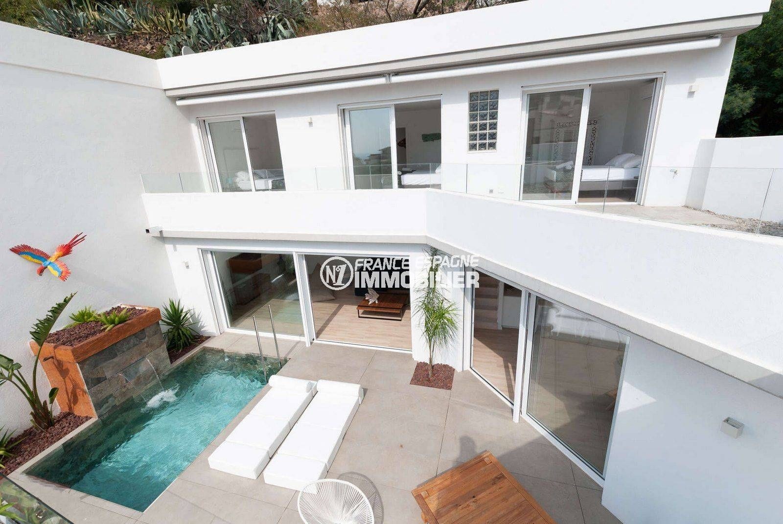 agence immobilière roses: villa moderne avec piscine & vue mer, ref.3803