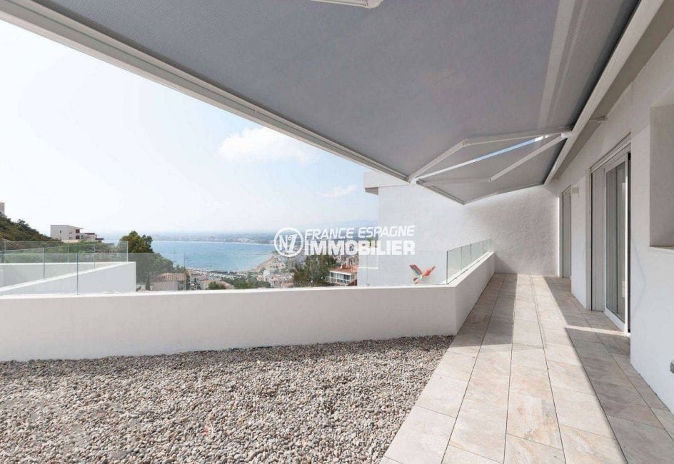 immobilier costa brava: villa ref.3803, terrasse vue mer à l'étage pour les chambres