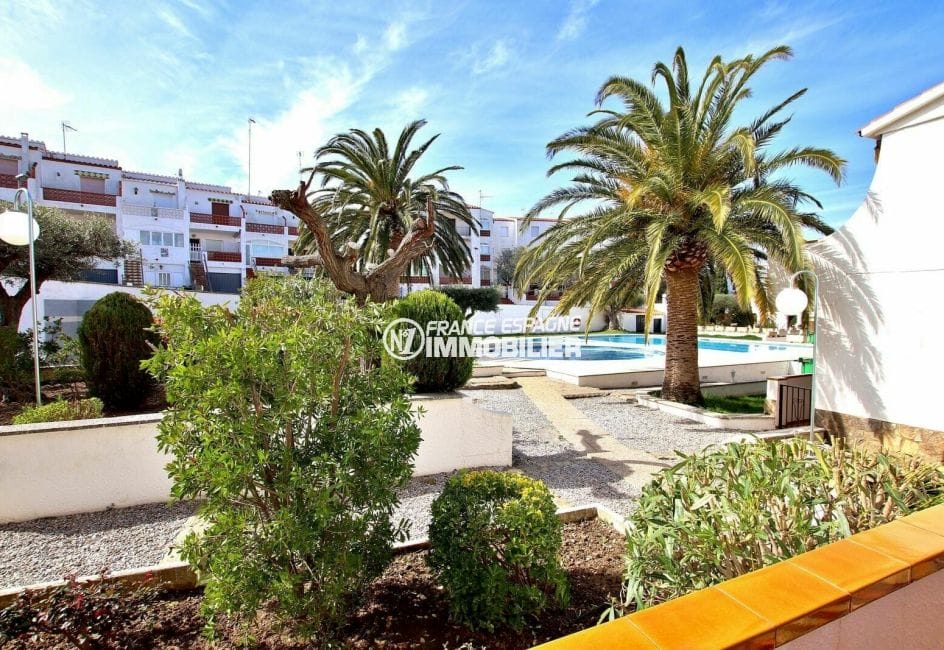 appartement a vendre rosas, 34 m², résidence avec piscine et tennis, proche plage