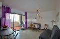 immo roses: appartement 54 m², salon / séjour avec cuisine ouverte accès terrasse véranda