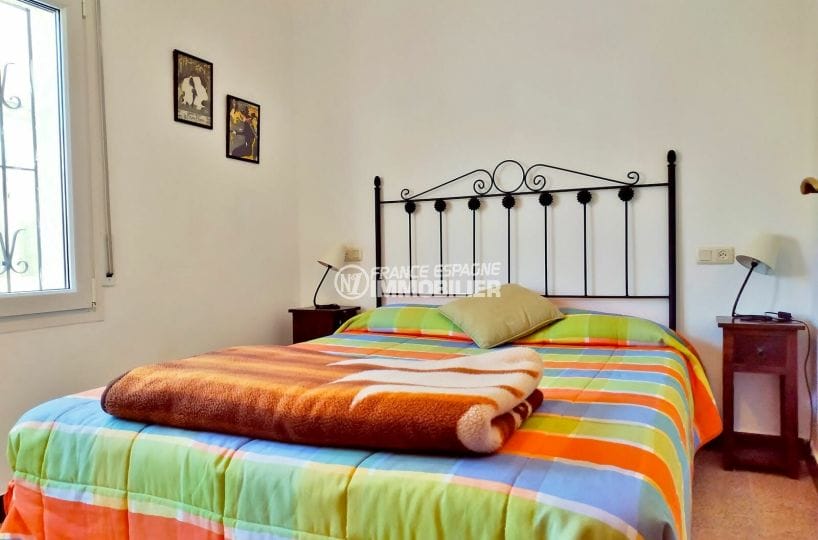 agence immobiliere empuriabrava espagne: villa 79 m², deuxième chambre avec lit double