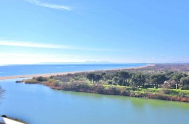 appartement a vendre empuriabrava, studio 27 m², vue mer, 100 m plage et commerces