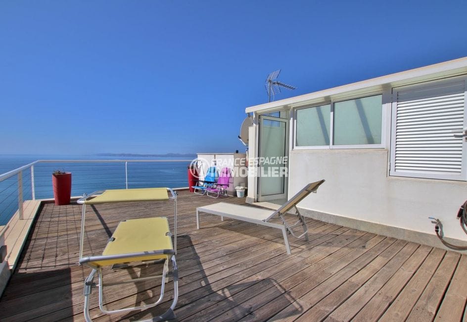 vente maison rosas espagne, 255 m² avec terrasse solarium de 29 m², vue mer