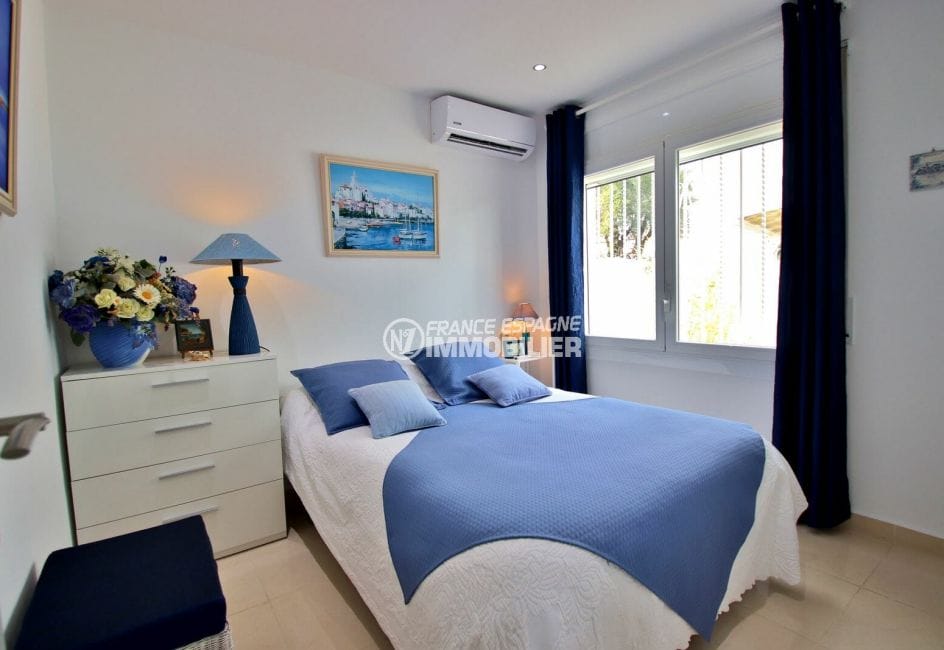 vente villa rosas, 76 m², 2° chambre à coucher avec climatisation, lit double