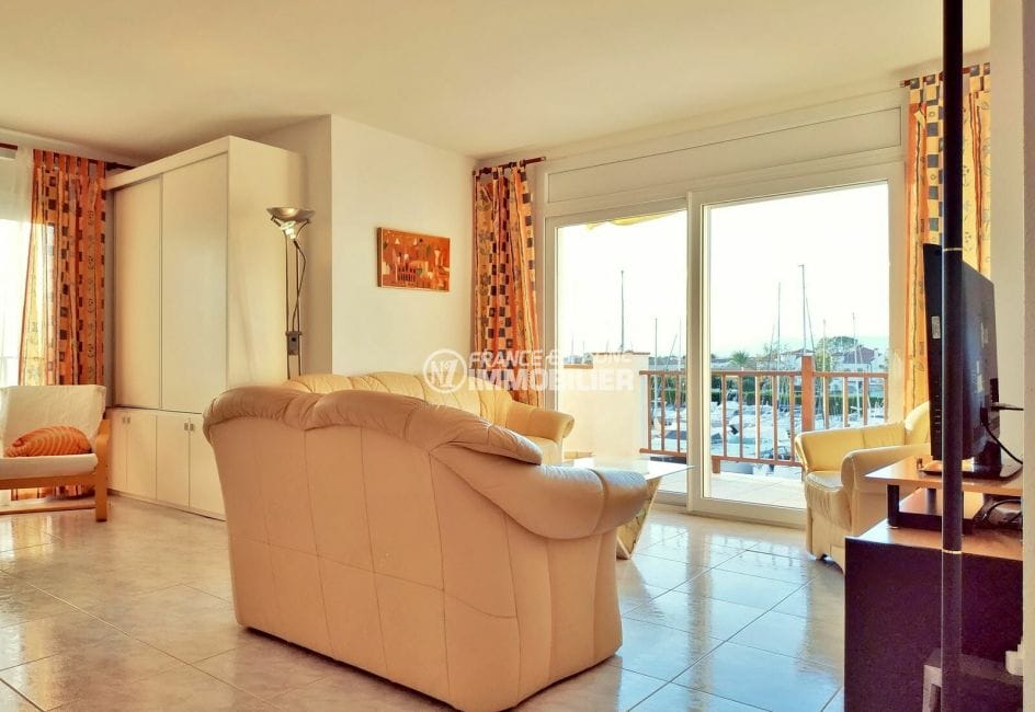 acheter un appartement a empuriabrava, 3 pièces 93 m², salon avec accès terrasse