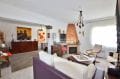 vente immobilier rosas espagne: villa 336 m² avec amarre, salon avec belle cheminée