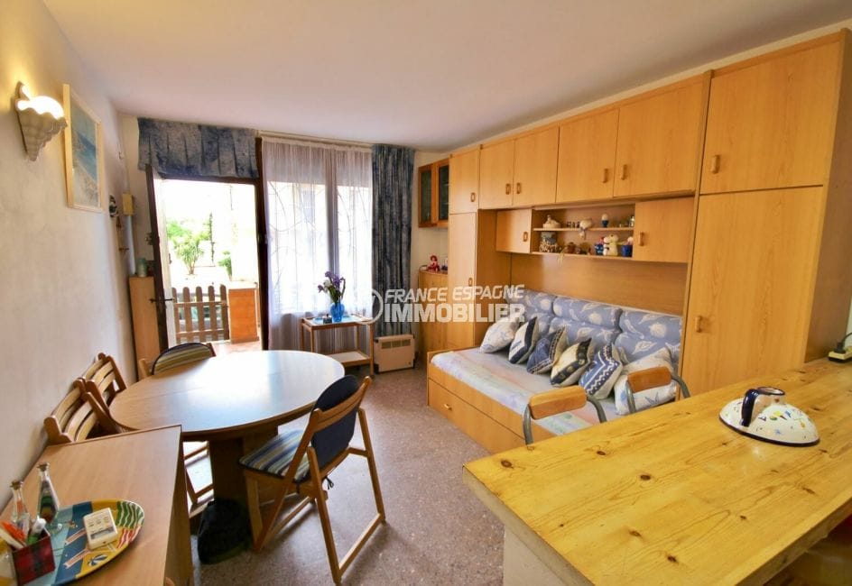 appartement a vendre costa brava, 2 pièces 41 m², salon / séjour avec accès terrasse