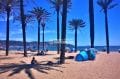 la plage de santa margarita avec ses palmiers, son sable fin et ses eaux transparentes