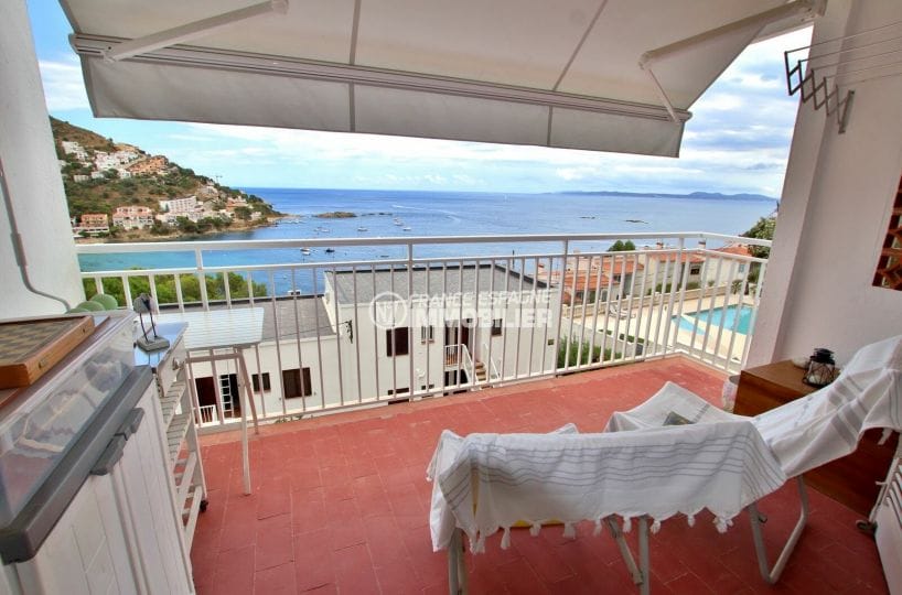 vente appartement rosas, 3 pièces 44 m² avec terrasse aménagée, vue sur la mer