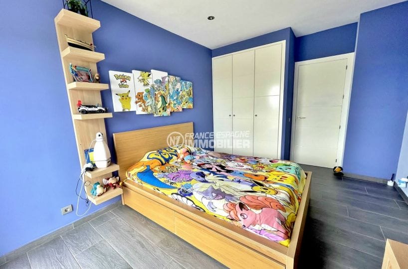 vente immobilière espagne costa brava: villa 215 m², 3° chambre enfant double, armoire encastrée