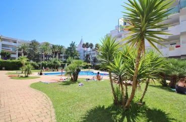 vente appartement rosas, 2 chambres 81 m², jardin et piscine de la résidence 4237