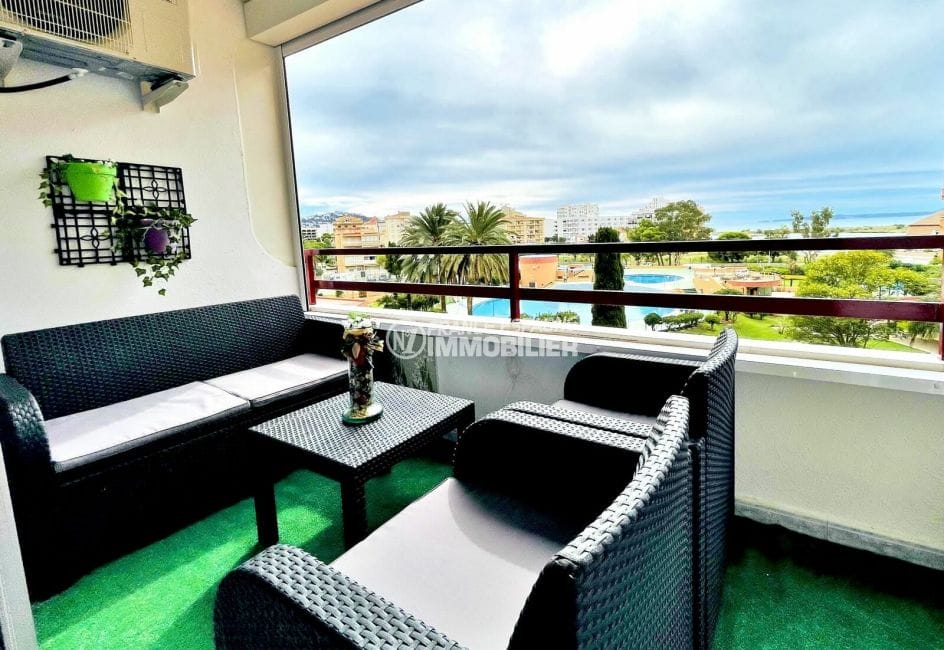 appartement a vendre a rosas, 2 pièces 59 m², belle terrasse de 12 m² avec vue mer et canal