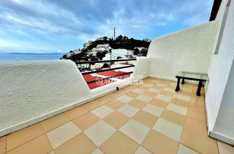 vente immobiliere rosas: villa 2 chambres 71m², 2 terrasses de 9 m² avec vue mer imprenable