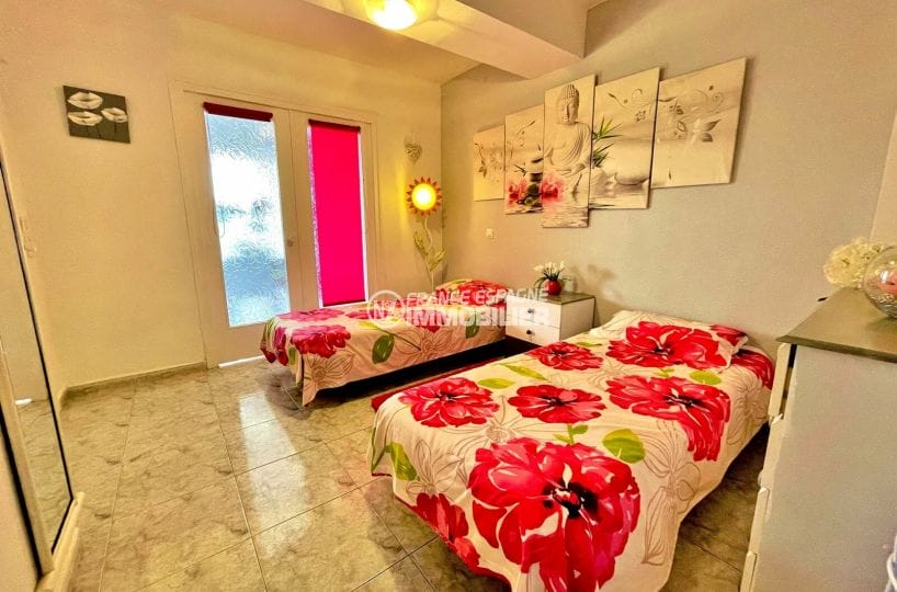 appartement a vendre rosas espagne, 2 pièces 59 m², chambre à coucher, 2 lits simples