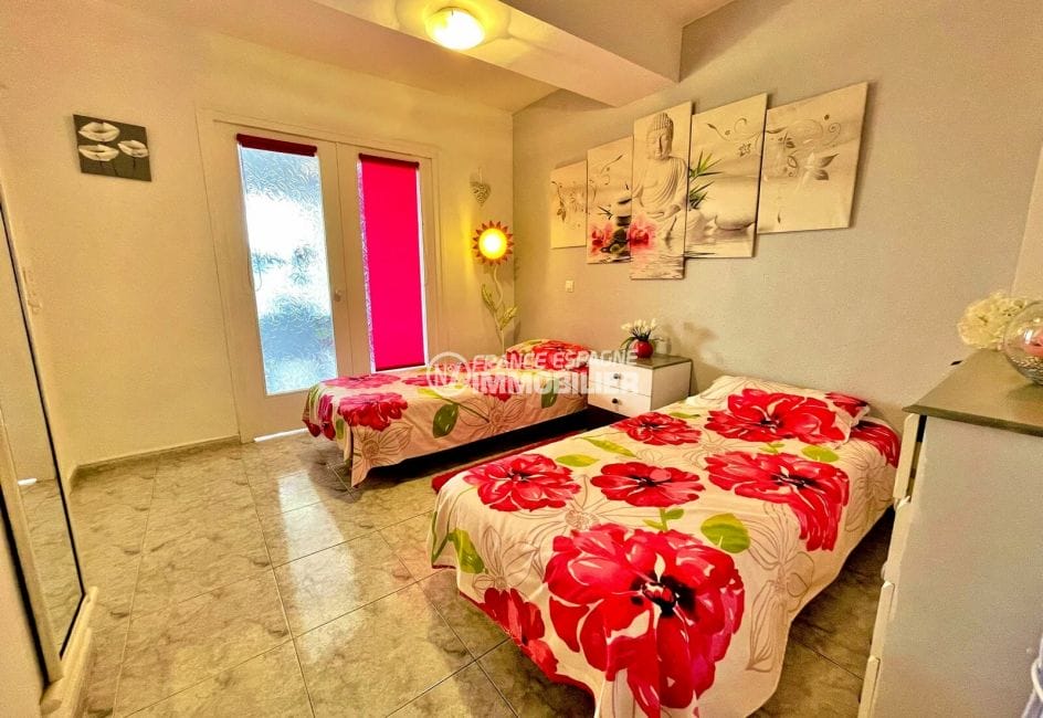 appartement a vendre rosas espagne, 2 pièces 59 m², chambre à coucher, 2 lits simples