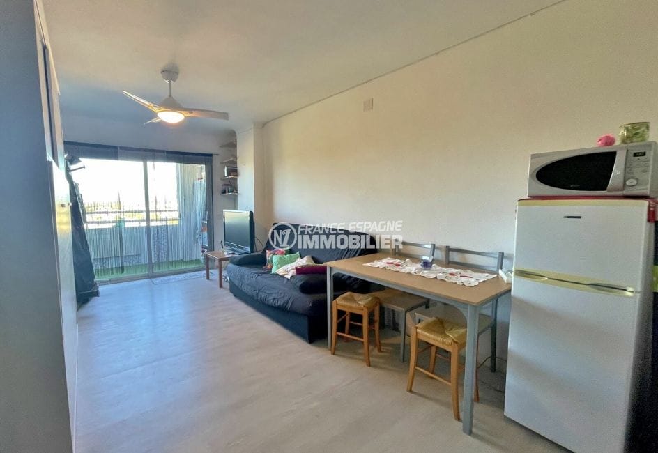 appartement a vendre empuriabrava, 1 pièce 24 m², séjour et coin cuisine
