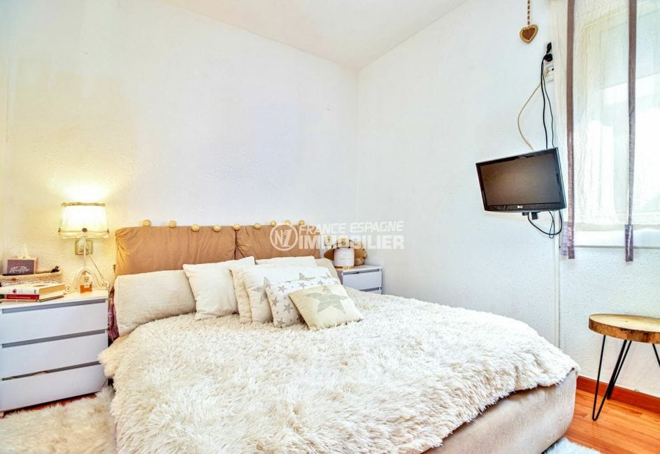 achat appartement rosas, 2 pièces 40 m², chambre à coucher, lit double