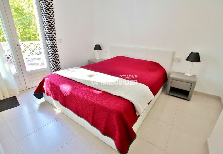vente empuriabrava: villa 2 chambres 52 m², 1° chambre à coucher, lit double, terrasse
