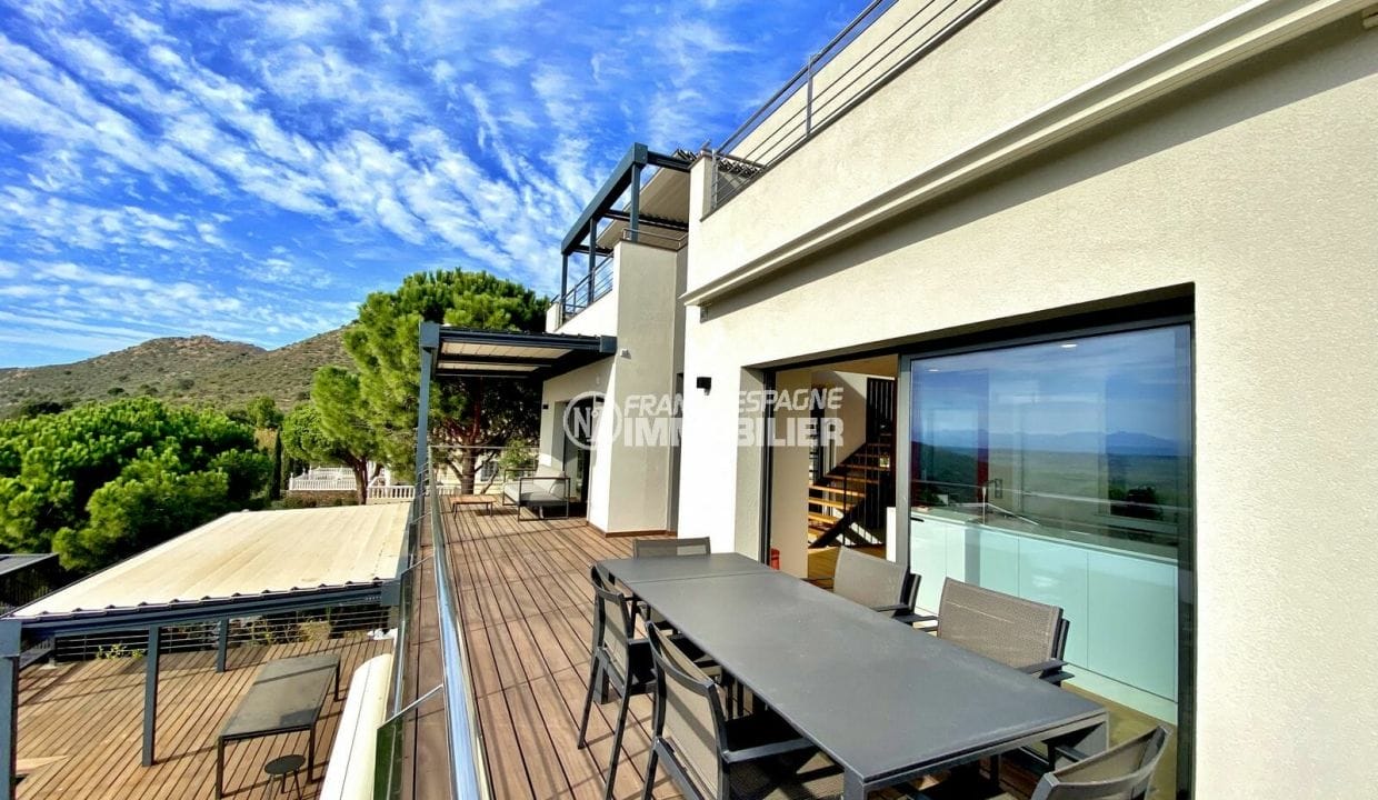 acheter en espagne: villa 4 chambres 351 m², 3 grandes terrasses avec vue mer