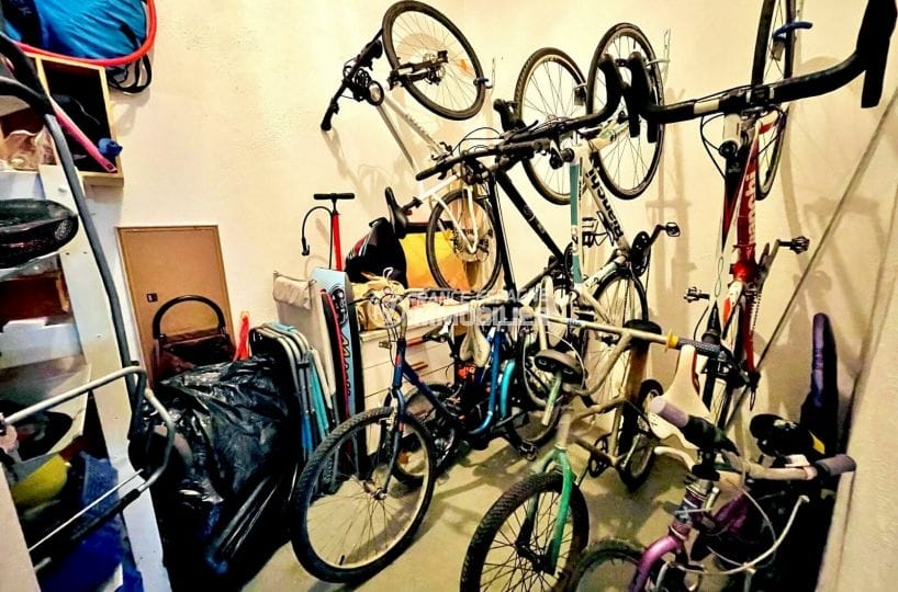 santa margarida: appartement 2 chambres 75 m², local pour ranger les vélos
