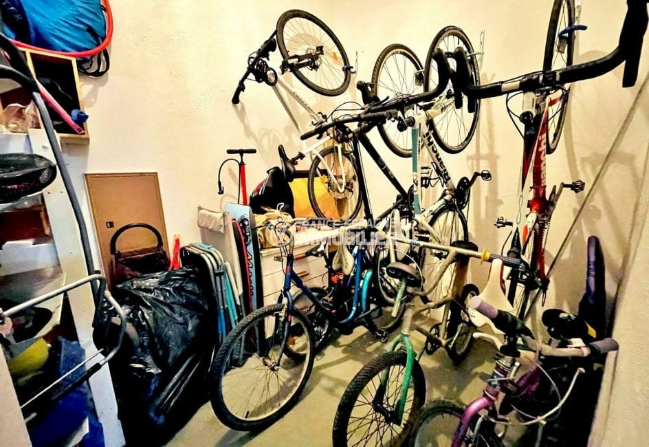 santa margarida: appartement 2 chambres 75 m², local pour ranger les vélos