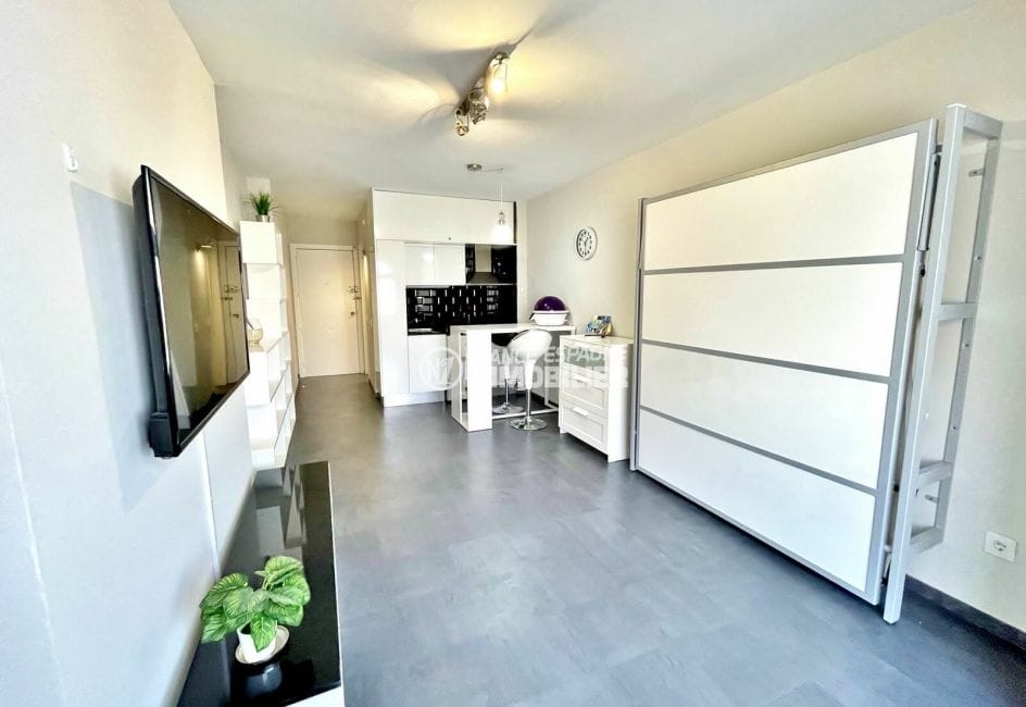 vente appartement empuriabrava, 1 pièce 24 m², salon/séjour avec cuisine ouverte