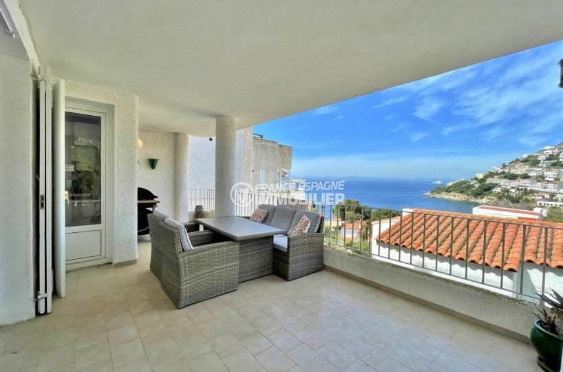 vente appartement rosas, 3 chambres 116 m², plage 100m, terrasse vue mer