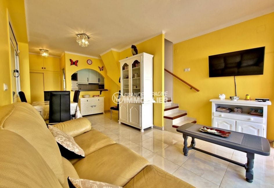 agence immobiliere rosas santa margarita: villa 2 chambres 60 m², pièce à vivre