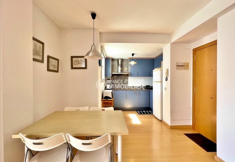acheter appartement rosas, 2 pièces 47 m², salle à manger, cuisine