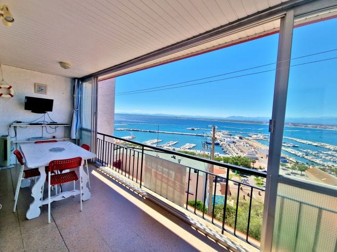 Apartament en venda Roses, 3 habitacions 61 m², platja 500 m, terrassa vistes impressionants